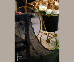 Black Schiffli Embroidery Premium Dupatta