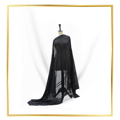 PURE LAWN BLACK EMBROIDERY TARKASHI SHAWL