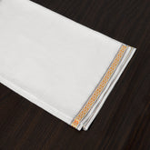 WHITE PURE LAWN SHAWL