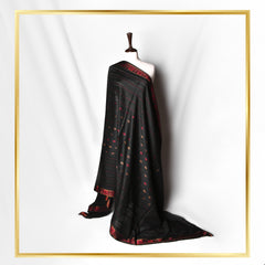 Barosha Border Tarkashi Wool Shawl