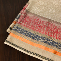 Double Border Tarkashi Wool Shawl