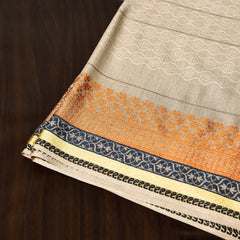 Barosha Border Tarkashi Wool Shawl