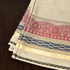 Double Border Tarkashi Wool Shawl