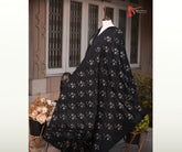 Black Tarkashi Em Wool Shawl