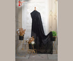 Black Premium Shawl With Mirror Sequence