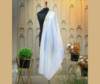 PURE LAWN  WHITE TARKASHI SHAWL