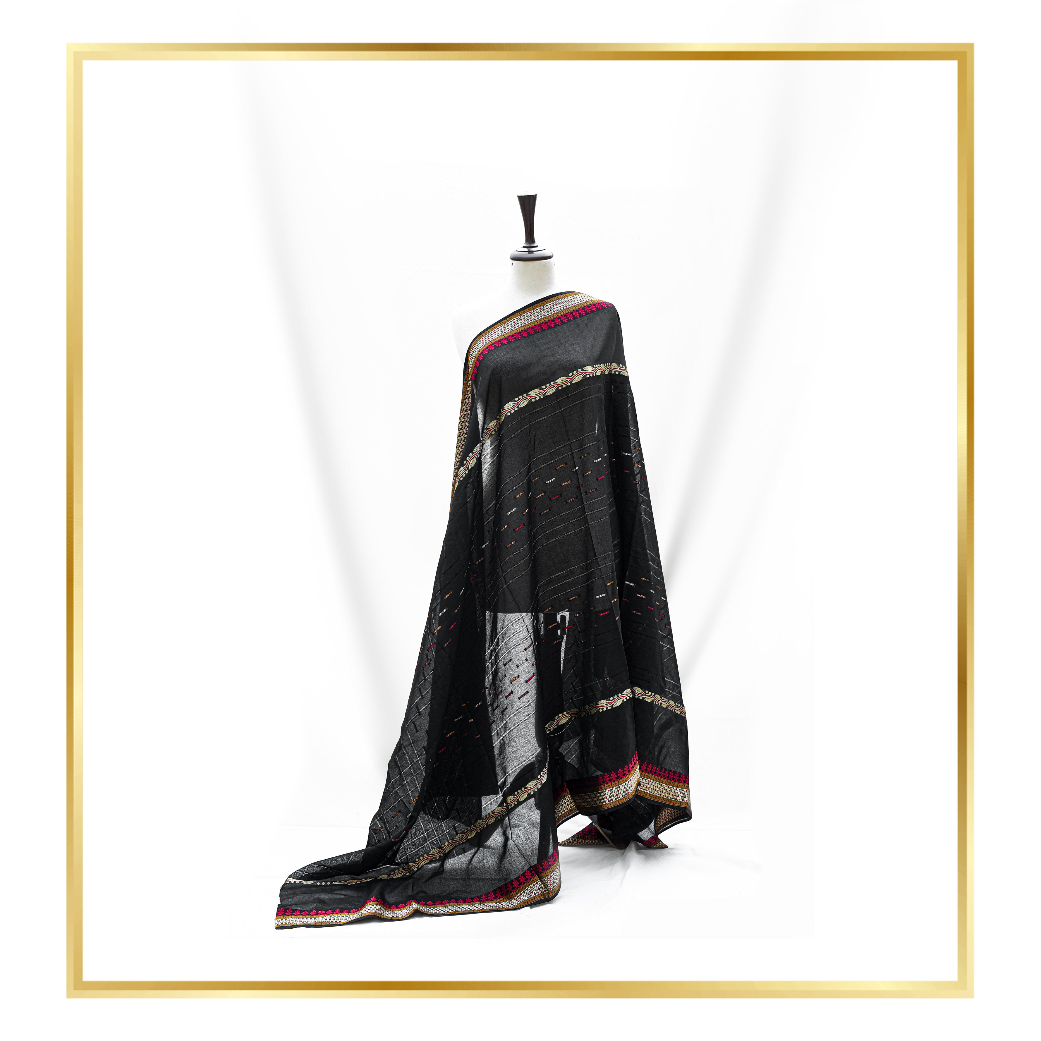 PURE LAWN BAROSHA BORDER TARKASHI SHAWL😍