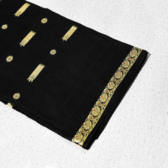 PURE LAWN DOUBLE TON HAWALAWN TARKASHI SHAWL BLACK 2