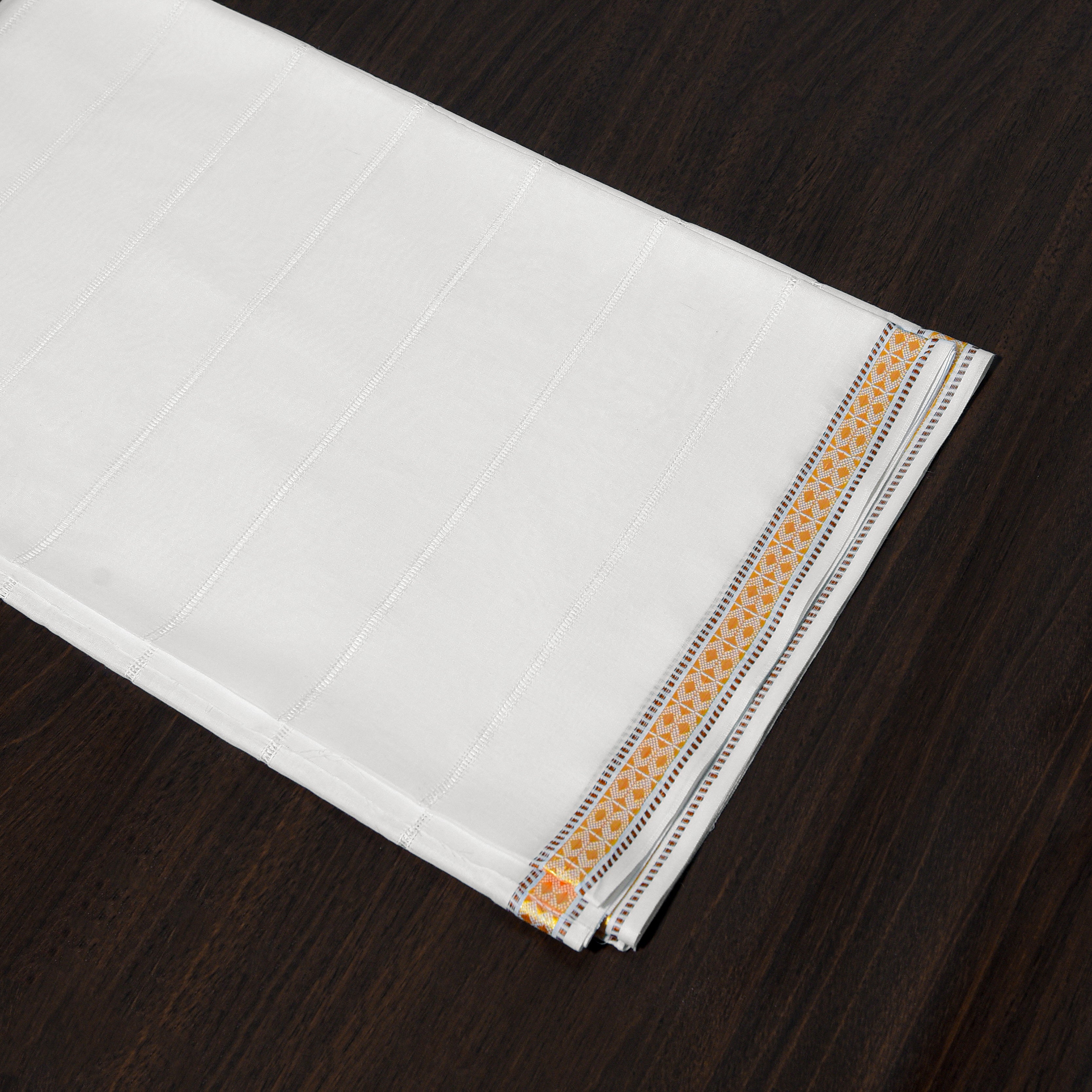 WHITE PURE LAWN SHAWL