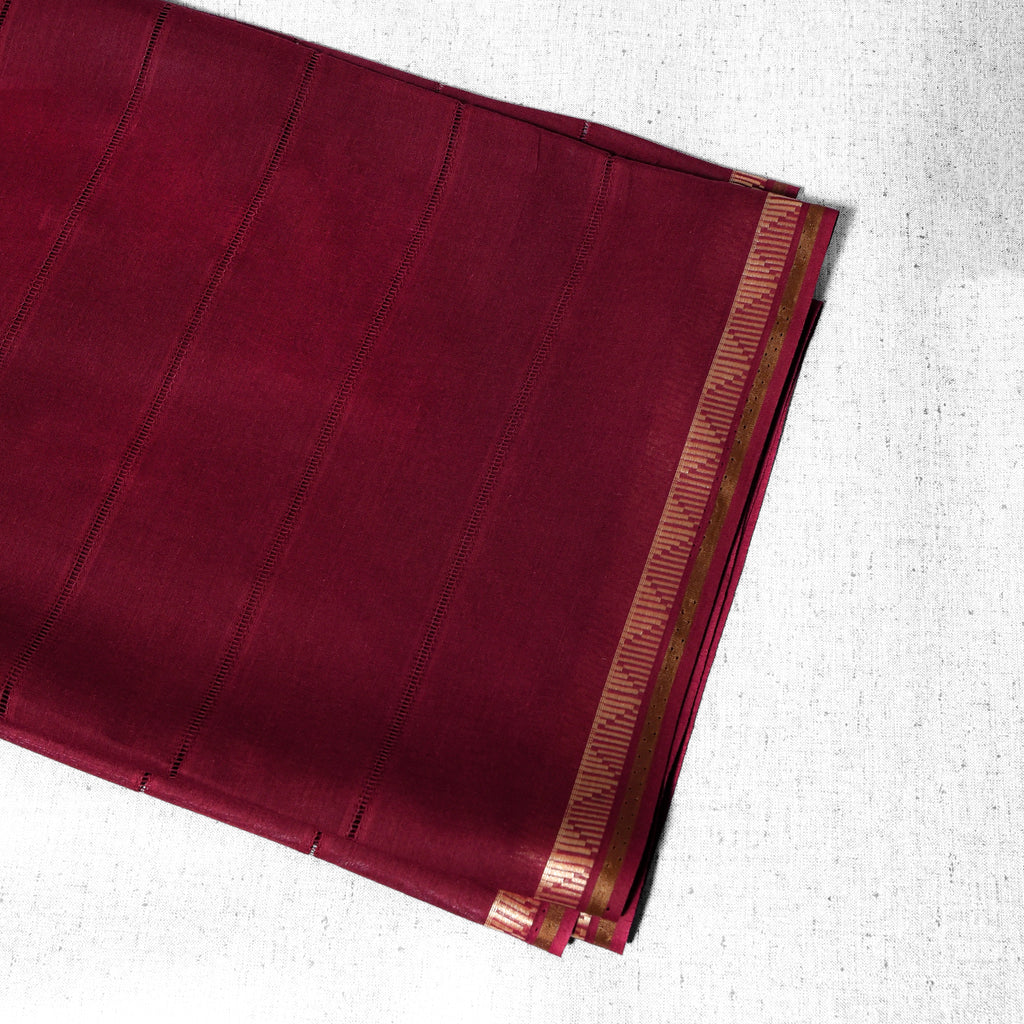 MAHROON PURE LAWN SHAWL