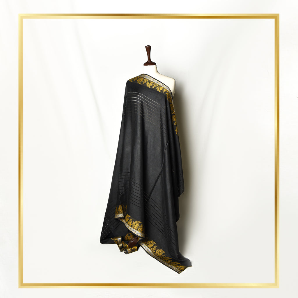 Tarkashi Chinar Border Wool  Shawl