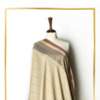 Double Border Tarkashi Wool Shawl