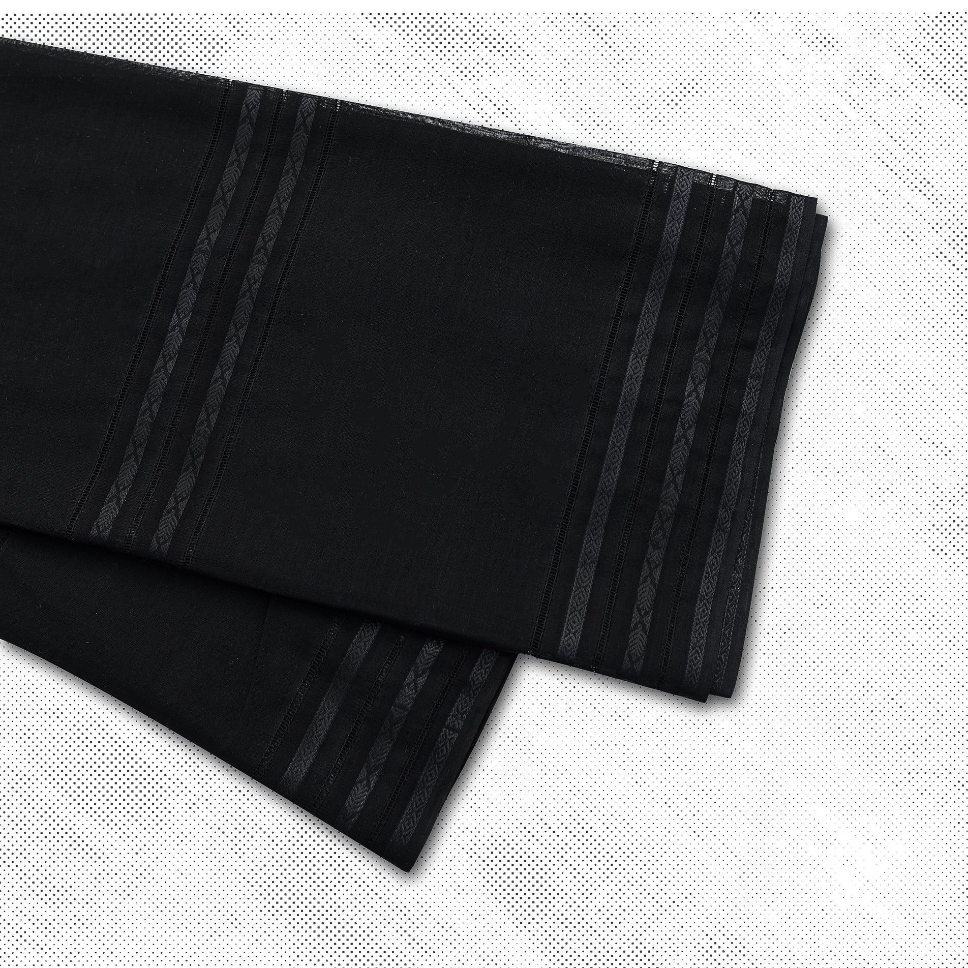 PURE LAWN BLACK EMBROIDERY TARKASHI SHAWL (MUHARRAM SPECIAL)