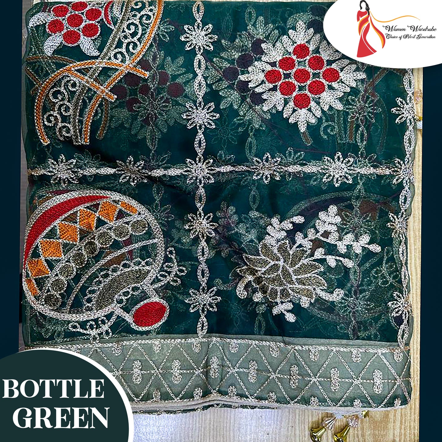 Organza Embroidery Shawl ❤
