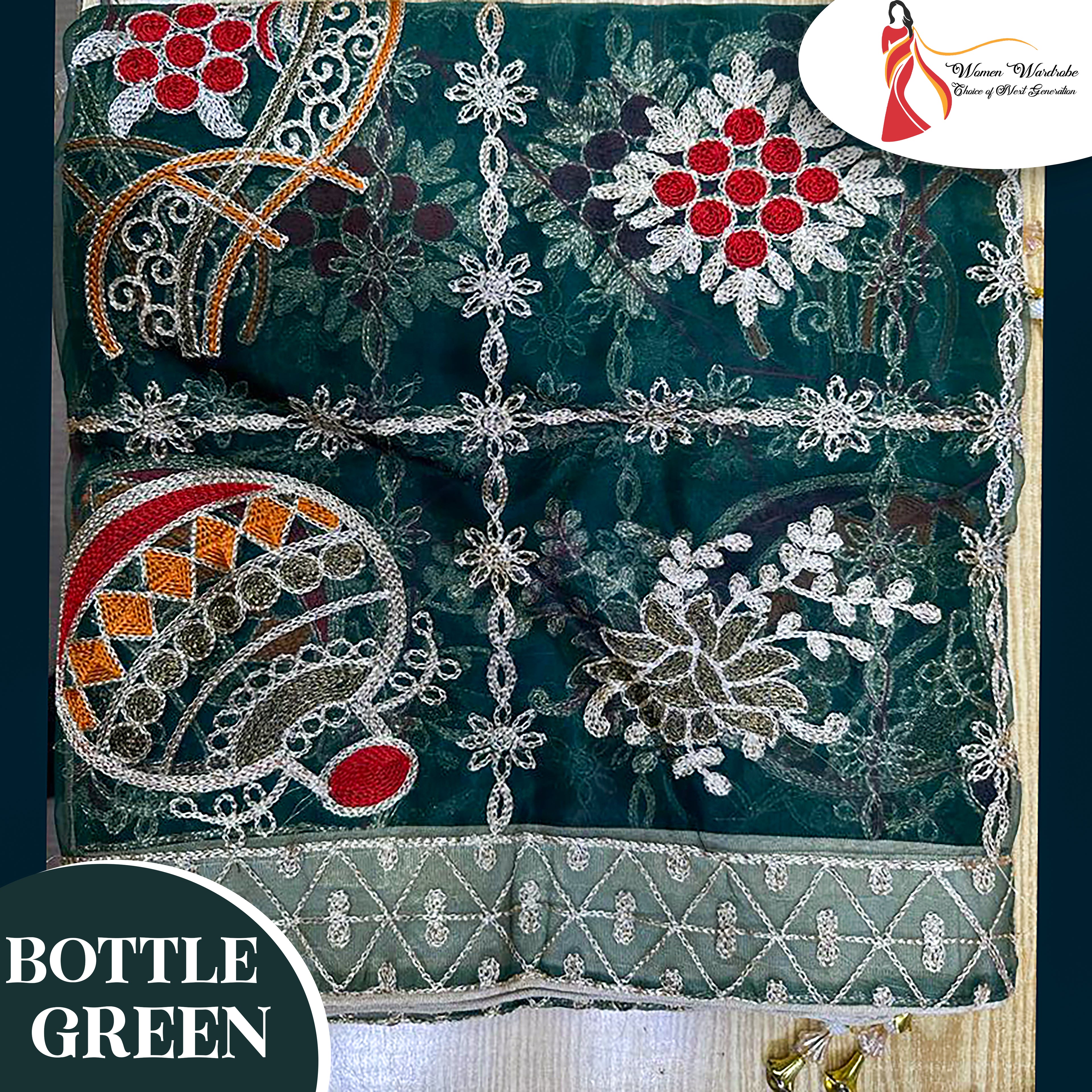 Organza Embroidery Shawl ❤