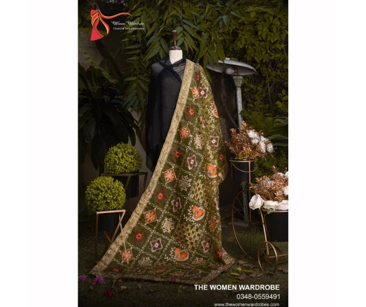Organza Embroidery Shawl ❤