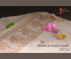 Skin Pashmina Wool Shawl