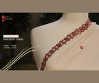 Skin Embroidery Border Wool Shawl