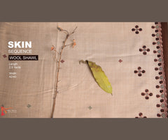 Skin Sequnce Mirror Wool Shawl