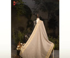 Skin Double Border Chinar Patta Wool Shawl