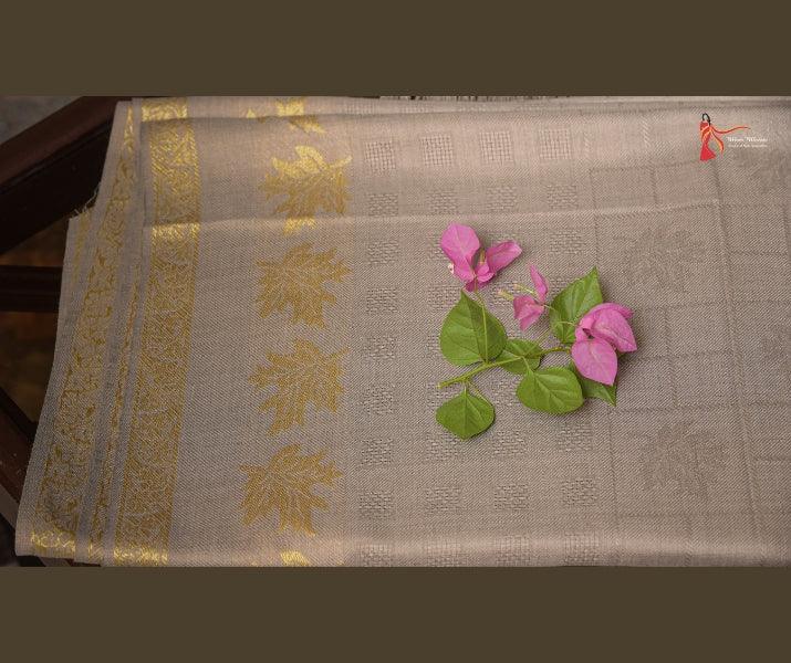 Skin Double Border Chinar Patta Wool Shawl