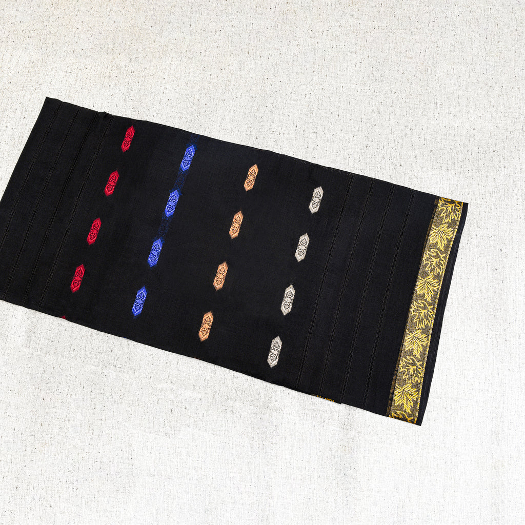 BLACK PURE LAWN DOUBLE TON HAWALAWN TARKASHI SHAWL