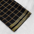 PURE LAWN CHECK LINES SHAWL