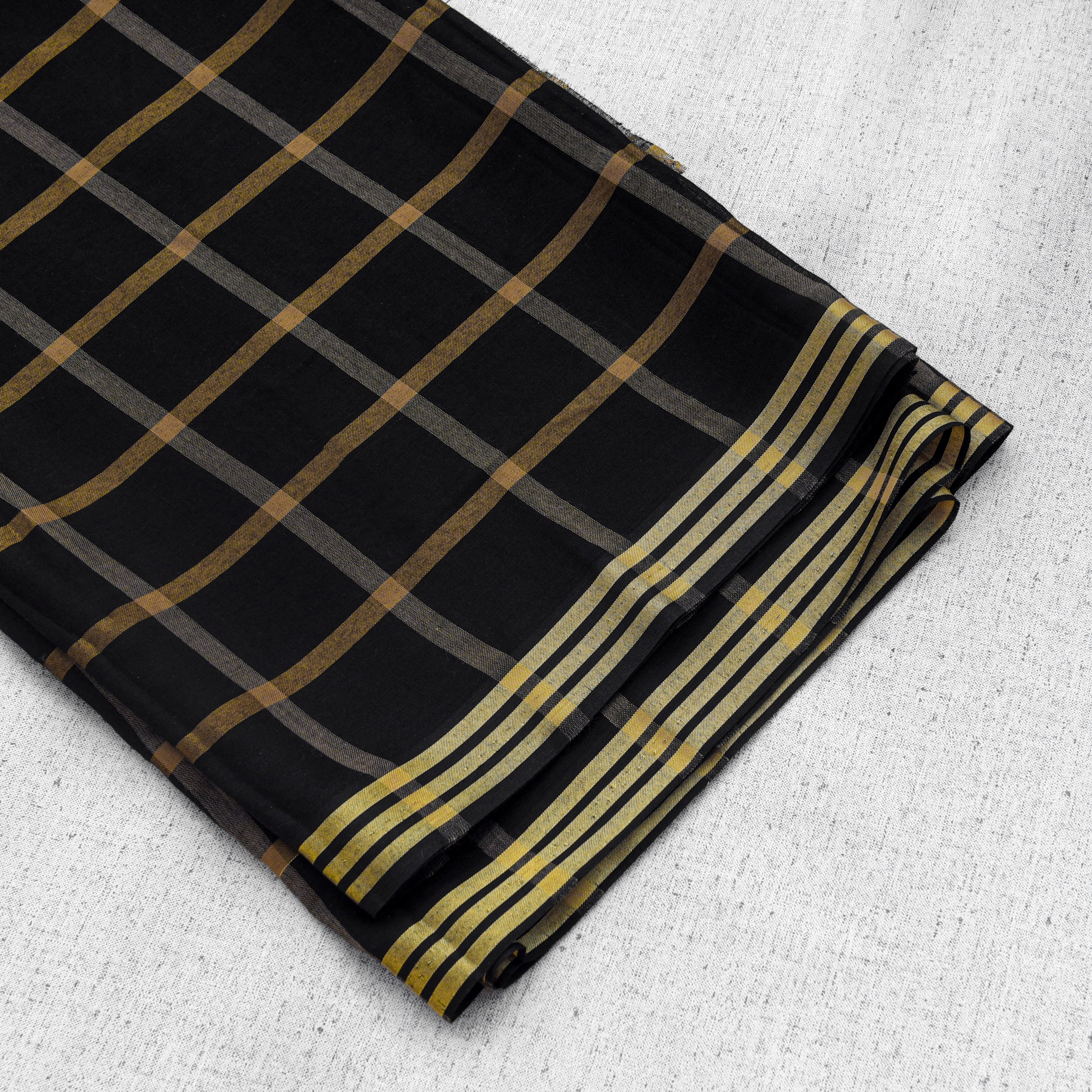 PURE LAWN CHECK LINES SHAWL